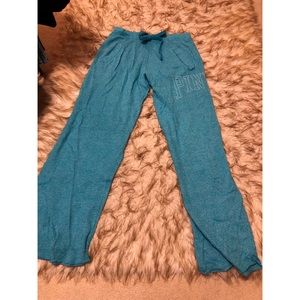 Blue Victoria secret pink sweatpants